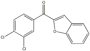 benzo[b]furan-2-yl(3,4-dichlorophenyl)methanone Struktur
