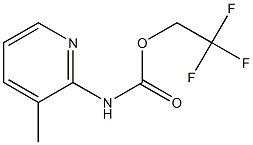 2,2,2-trifluoroethyl 3-methylpyridin-2-ylcarbamate,,结构式