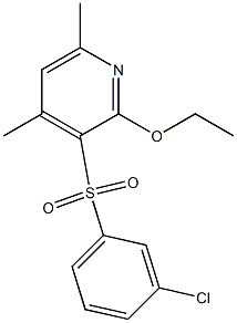3-chlorophenyl 2-ethoxy-4,6-dimethyl-3-pyridinyl sulfone,,结构式