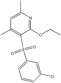 3-chlorophenyl 2-ethoxy-4,6-dimethyl-3-pyridinyl sulfone|