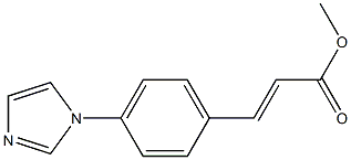 methyl (E)-3-[4-(1H-imidazol-1-yl)phenyl]-2-propenoate Struktur