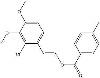 2-chloro-3,4-dimethoxy-1-({[(4-methylbenzoyl)oxy]imino}methyl)benzene