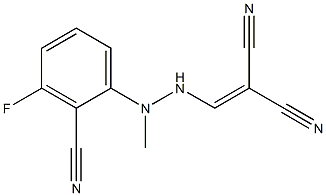 2-{[2-(2-cyano-3-fluorophenyl)-2-methylhydrazino]methylidene}malononitrile