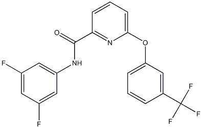N-(3,5-difluorophenyl)-6-[3-(trifluoromethyl)phenoxy]-2-pyridinecarboxamide Structure