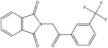 2-{2-oxo-2-[3-(trifluoromethyl)phenyl]ethyl}isoindoline-1,3-dione Struktur