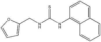 N-(2-furylmethyl)-N'-(1-naphthyl)thiourea Structure