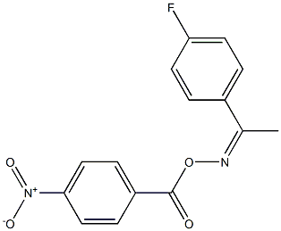 1-[({[1-(4-fluorophenyl)ethylidene]amino}oxy)carbonyl]-4-nitrobenzene Structure