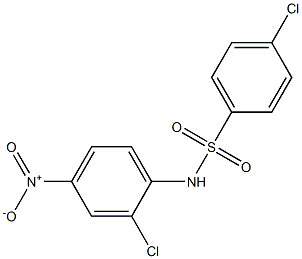 N1-(2-chloro-4-nitrophenyl)-4-chlorobenzene-1-sulfonamide,,结构式