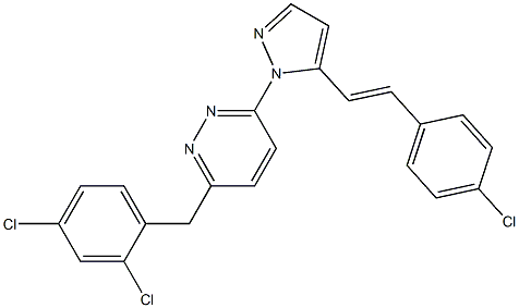 3-[5-(4-chlorostyryl)-1H-pyrazol-1-yl]-6-(2,4-dichlorobenzyl)pyridazine