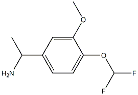 1-[4-(difluoromethoxy)-3-methoxyphenyl]ethanamine Struktur