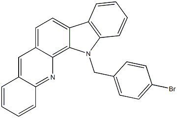 13-(4-bromobenzyl)-13H-indolo[3,2-c]acridine Structure