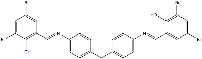 2,4-dibromo-6-{[(4-{4-[(3,5-dibromo-2-hydroxybenzylidene)amino]benzyl}phenyl)imino]methyl}phenol