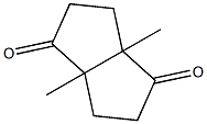 3a,6a-dimethylperhydropentalene-1,4-dione Struktur