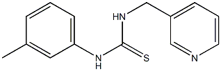 N-(3-methylphenyl)-N'-(3-pyridylmethyl)thiourea 结构式