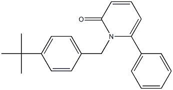 1-[4-(tert-butyl)benzyl]-6-phenyl-2(1H)-pyridinone Struktur