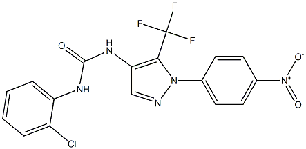  N-(2-chlorophenyl)-N'-[1-(4-nitrophenyl)-5-(trifluoromethyl)-1H-pyrazol-4-yl]urea