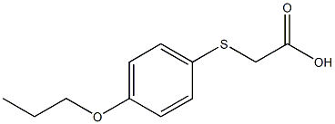 2-[(4-propoxyphenyl)thio]acetic acid 结构式