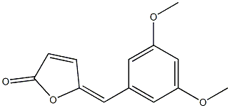 5-[(3,5-dimethoxyphenyl)methylene]-2(5H)-furanone,,结构式