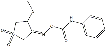3-{[(anilinocarbonyl)oxy]imino}-4-(methylsulfanyl)tetrahydro-1H-1lambda~6~-thiophene-1,1-dione