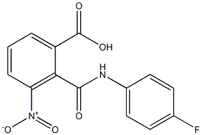 2-[(4-fluoroanilino)carbonyl]-3-nitrobenzoic acid Structure