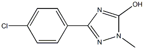 3-(4-chlorophenyl)-1-methyl-1H-1,2,4-triazol-5-ol,,结构式