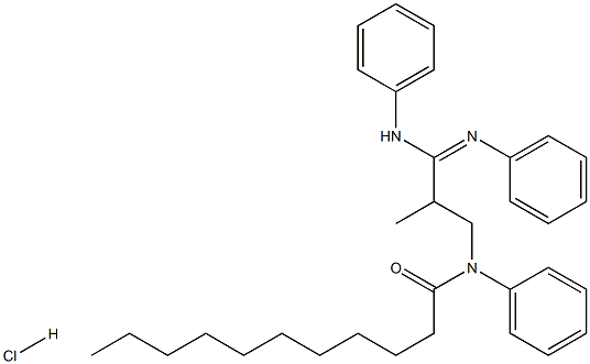 N1-[3-anilino-2-methyl-3-(phenylimino)propyl]-N1-phenylundecanamide hydrochloride