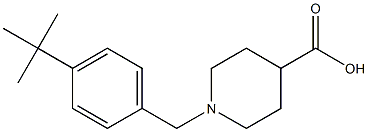 N-(4-tert-Butylbenzyl)-piperidin-4-carboxylic acid Structure