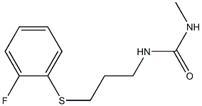 N-{3-[(2-fluorophenyl)thio]propyl}-N'-methylurea Structure