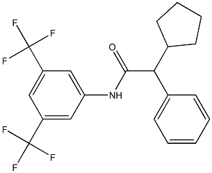 N1-[3,5-di(trifluoromethyl)phenyl]-2-cyclopentyl-2-phenylacetamide,,结构式