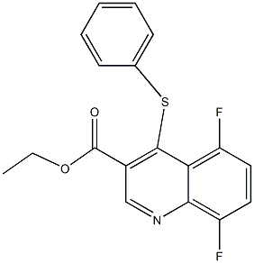 ethyl 5,8-difluoro-4-(phenylthio)quinoline-3-carboxylate Structure