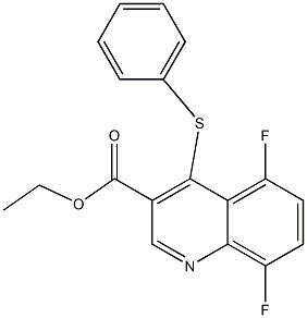 ethyl 5,8-difluoro-4-(phenylthio)quinoline-3-carboxylate Struktur