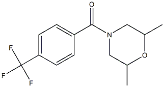 (2,6-dimethylmorpholino)[4-(trifluoromethyl)phenyl]methanone 结构式