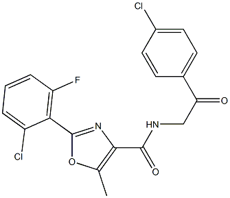 N4-[2-(4-chlorophenyl)-2-oxoethyl]-2-(2-chloro-6-fluorophenyl)-5-methyl-1,3-oxazole-4-carboxamide