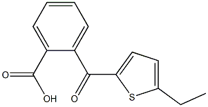 2-[(5-ethyl-2-thienyl)carbonyl]benzenecarboxylic acid 结构式