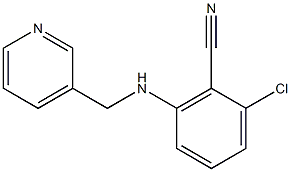 2-chloro-6-[(3-pyridylmethyl)amino]benzonitrile,,结构式
