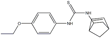 N-bicyclo[2.2.1]hept-5-en-2-yl-N'-(4-ethoxyphenyl)thiourea 化学構造式
