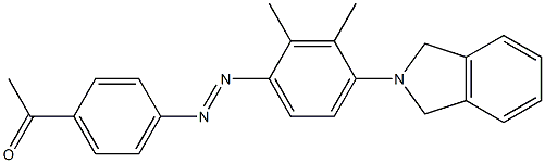  1-(4-{2-[4-(2,3-dihydro-1H-isoindol-2-yl)-2,3-dimethylphenyl]diaz-1-enyl}phenyl)ethan-1-one