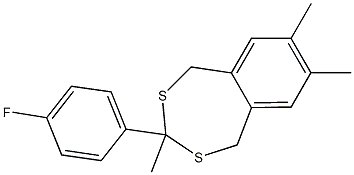 3-(4-fluorophenyl)-3,7,8-trimethyl-1,5-dihydro-2,4-benzodithiepine|