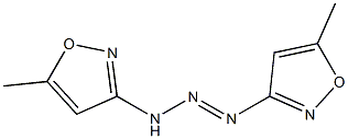 1,3-di(5-methylisoxazol-3-yl)triaz-1-ene 化学構造式