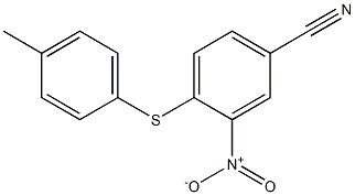 4-[(4-methylphenyl)thio]-3-nitrobenzonitrile