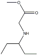 methyl [(1-ethylpropyl)amino]acetate Struktur
