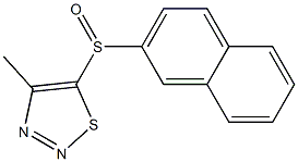 4-methyl-5-(2-naphthylsulfinyl)-1,2,3-thiadiazole Structure