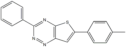 6-(4-methylphenyl)-3-phenylthieno[2,3-e][1,2,4]triazine Structure