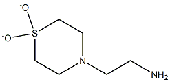 2-(1,1-dioxidothiomorpholin-4-yl)ethanamine,,结构式