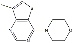 4-(7-methylthieno[3,2-d]pyrimidin-4-yl)morpholine Struktur