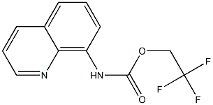 2,2,2-trifluoroethyl quinolin-8-ylcarbamate,,结构式