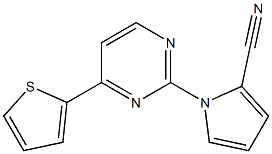 1-[4-(2-thienyl)-2-pyrimidinyl]-1H-pyrrole-2-carbonitrile Structure