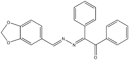 2-[2-(1,3-benzodioxol-5-ylmethylidene)hydrazono]-1,2-diphenylethan-1-one