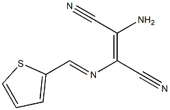  2-amino-3-[(2-thienylmethylidene)amino]but-2-enedinitrile