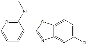 N-[3-(5-chloro-1,3-benzoxazol-2-yl)-2-pyridinyl]-N-methylamine 结构式